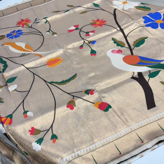 Semi Silk Paithani Saree