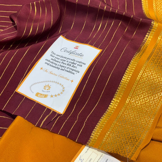 Pure Zari Mysore Silk Saree