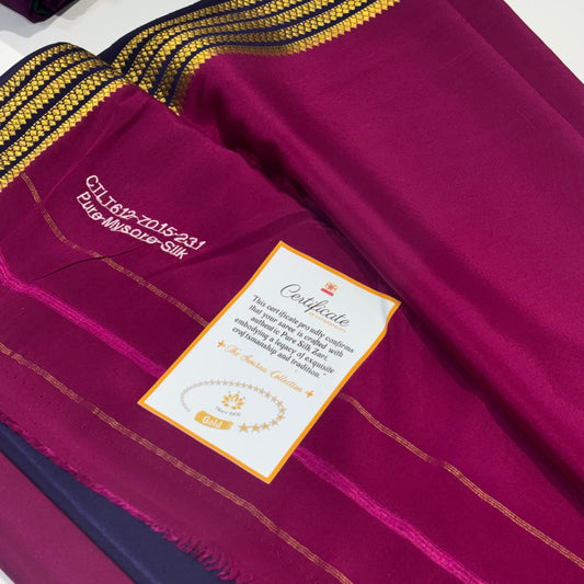 Pure Zari Mysore Silk Saree