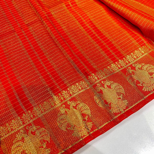 Semi Mysore Crepe Saree