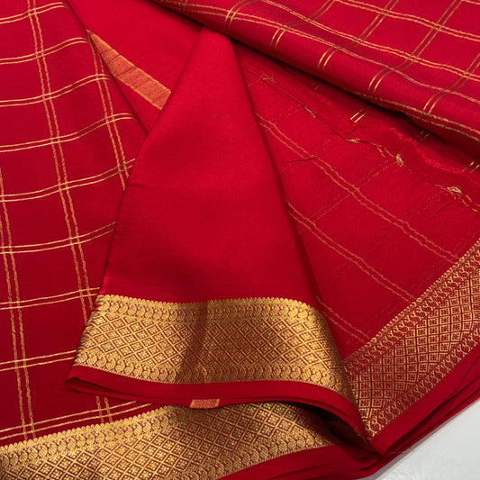 Pure Mysore Crepe Silk Saree