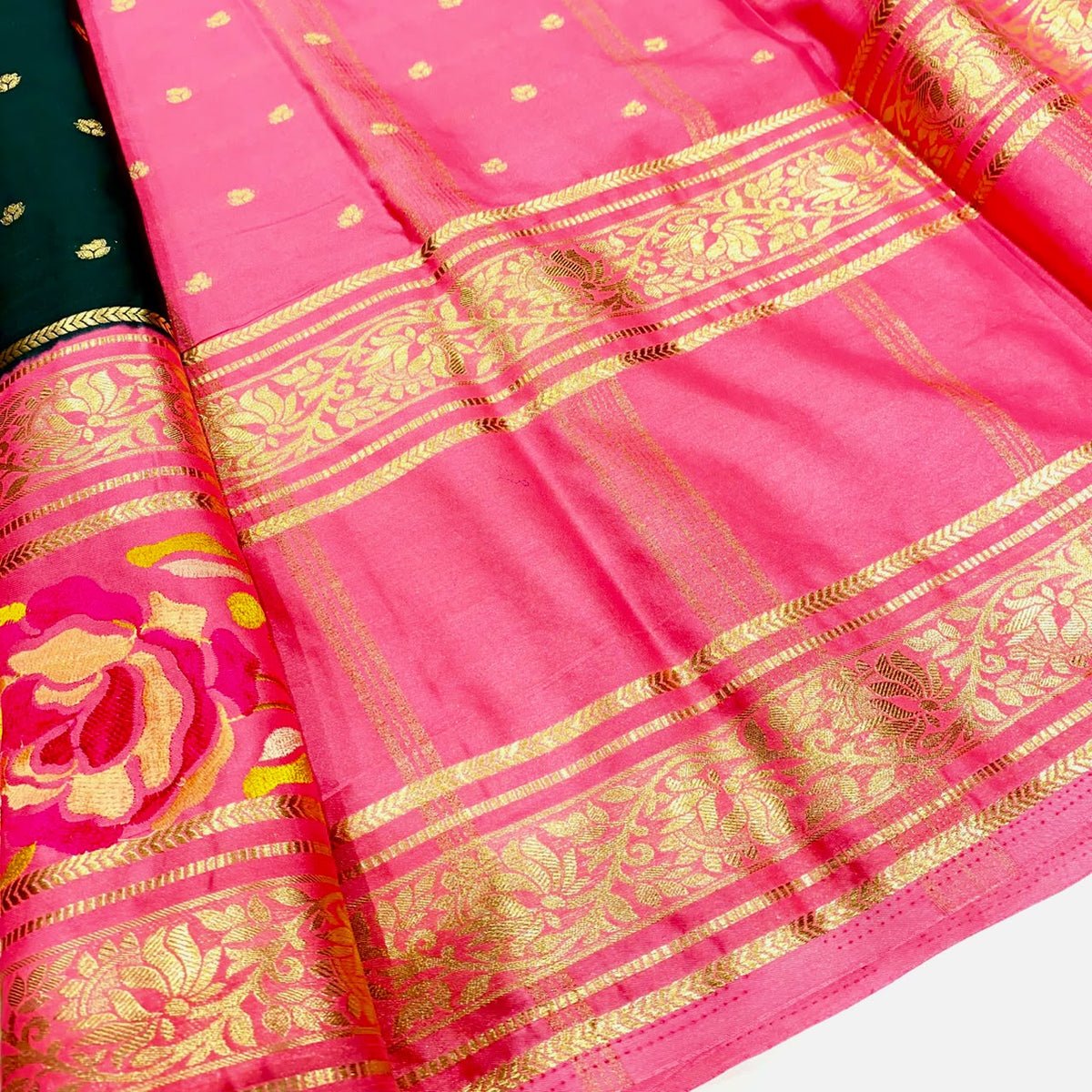 Semi Mysore Crepe Saree