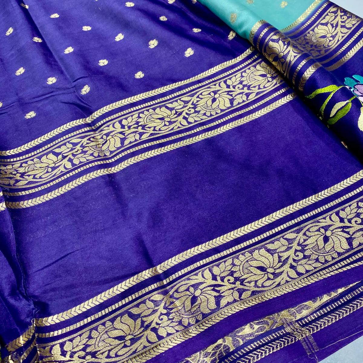 Semi Mysore Crepe Saree