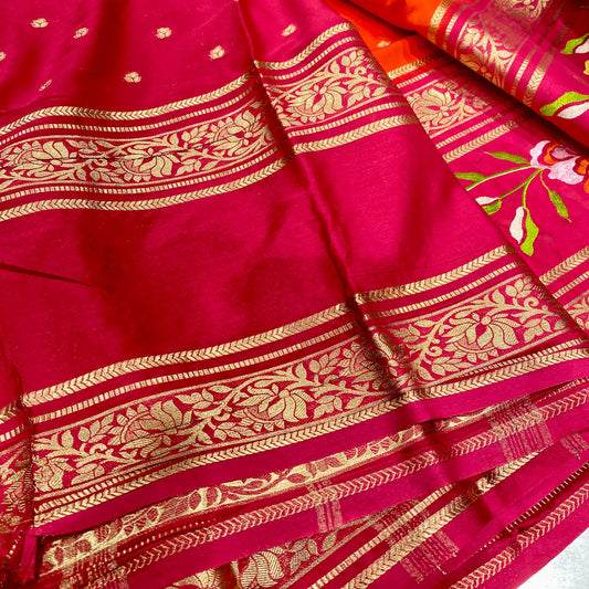 Semi Mysore Crepe Saree