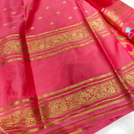 Semi Mysore Crepe Saree