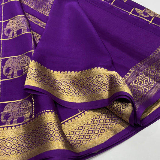 Pure Mysore Crepe Silk Saree