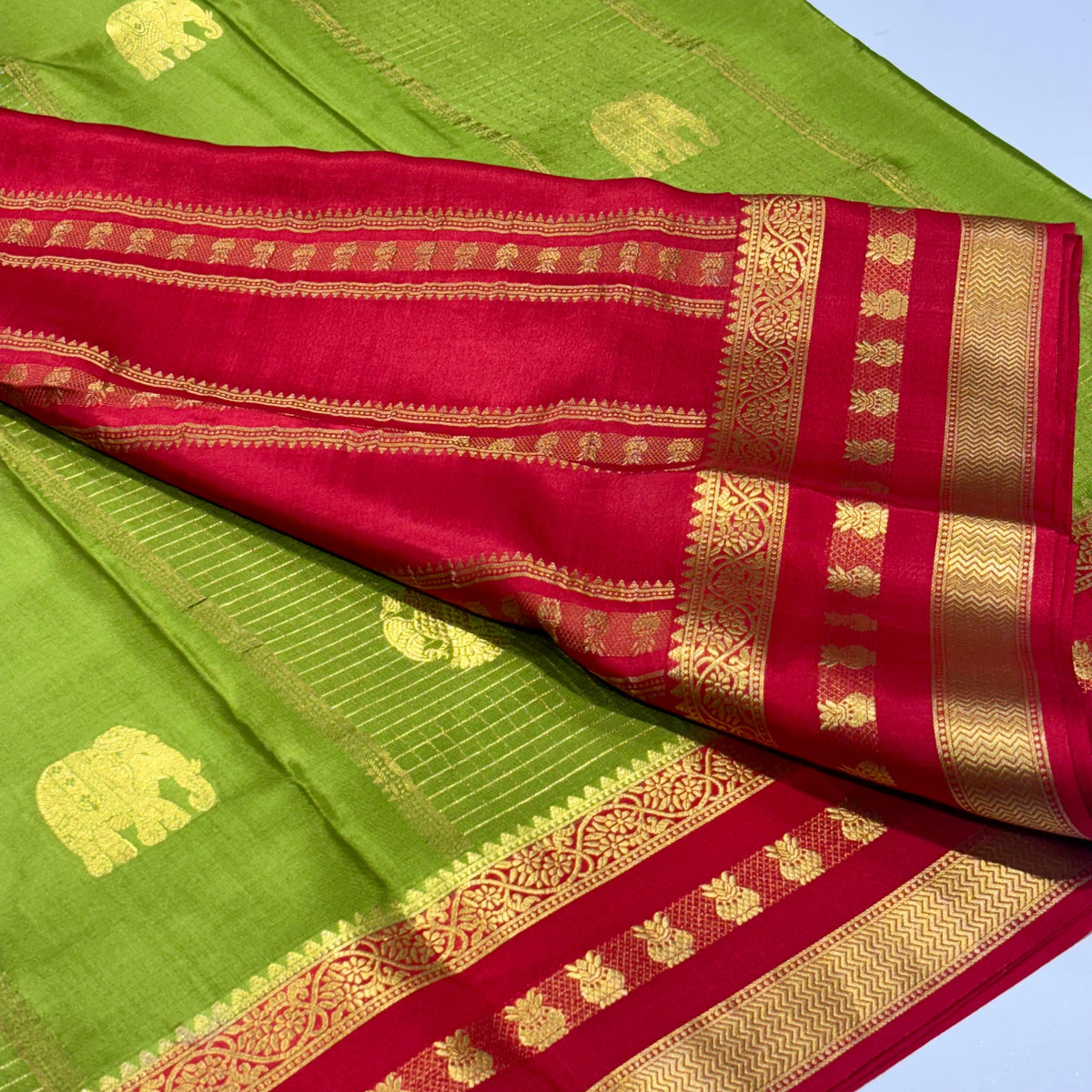 Pure Mysore Crepe Silk Saree