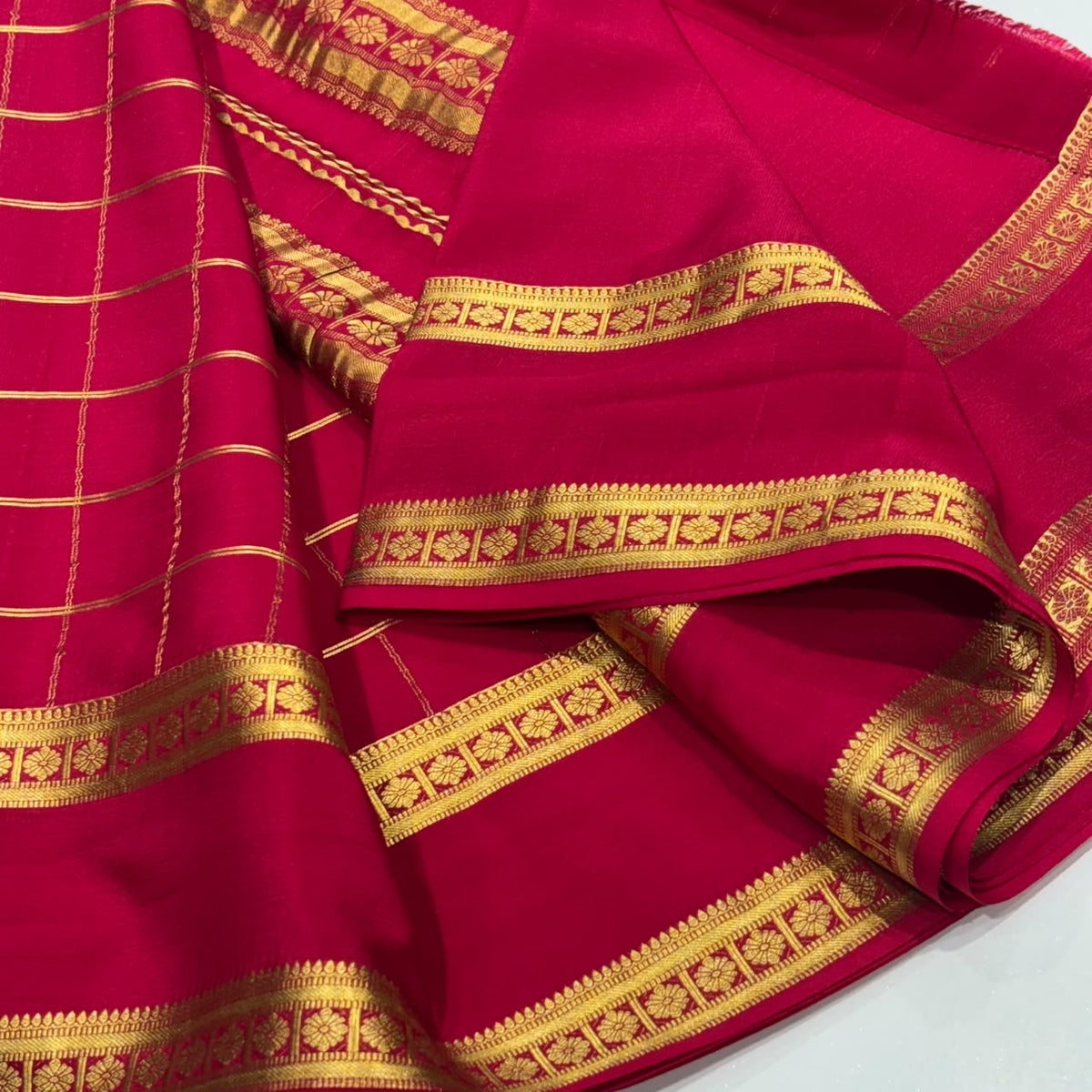 Pure Mysore Crepe Silk Saree