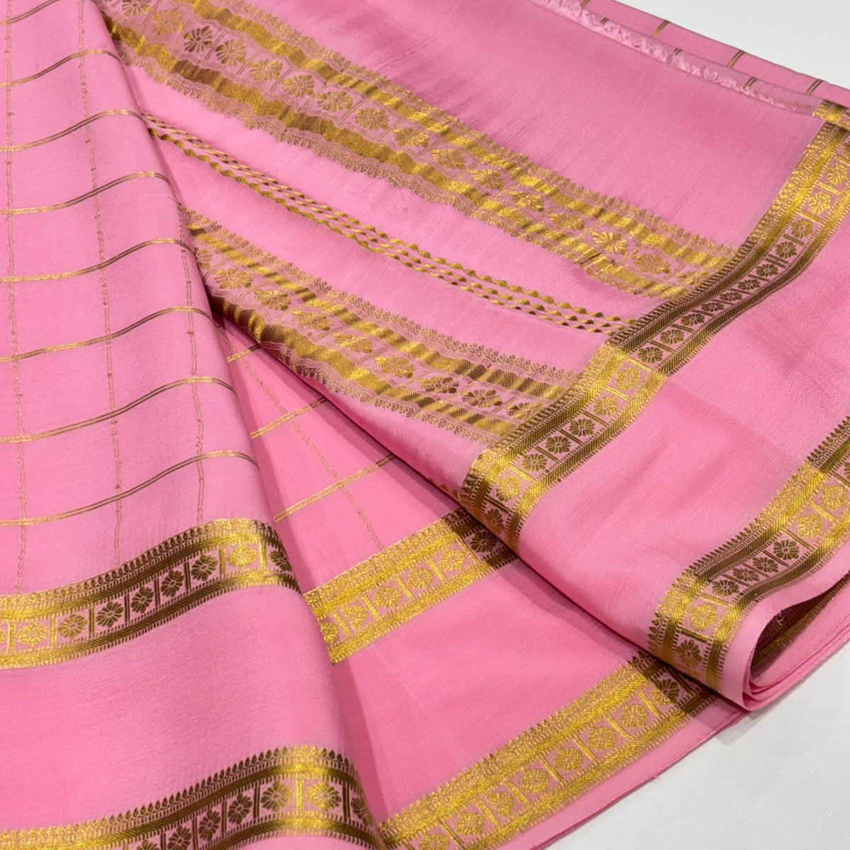 Pure Mysore Crepe Silk Saree