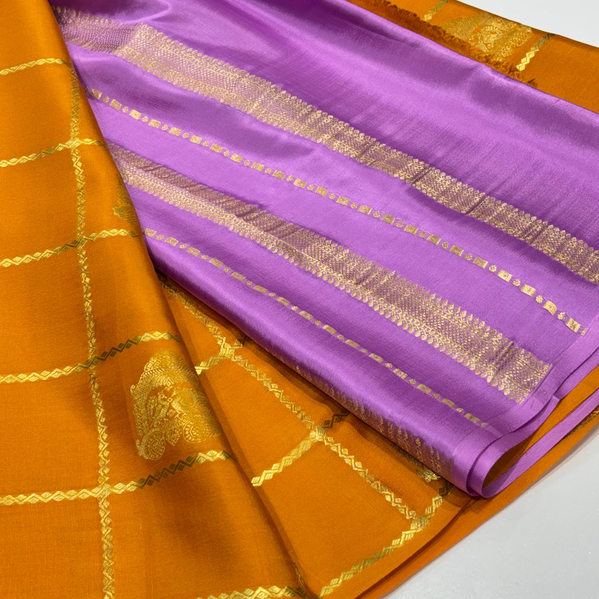 Pure Mysore Crepe Silk Saree