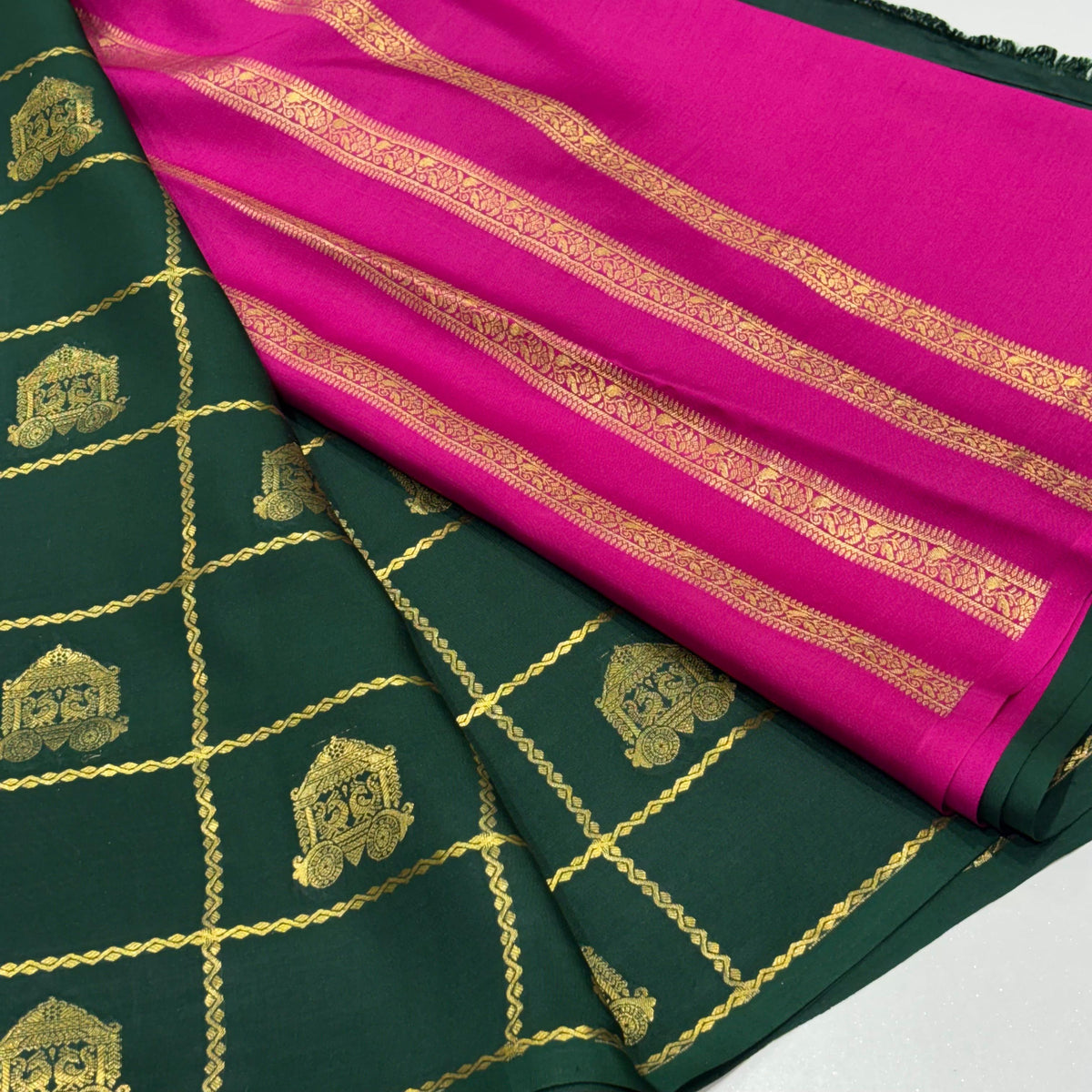Pure Mysore Crepe Silk Saree