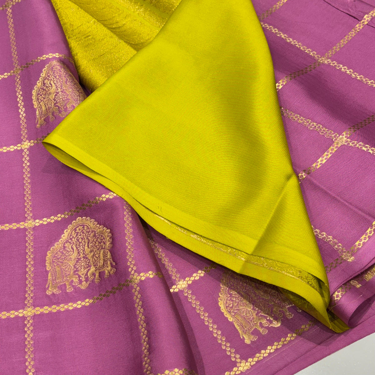 Pure Mysore Crepe Silk Saree
