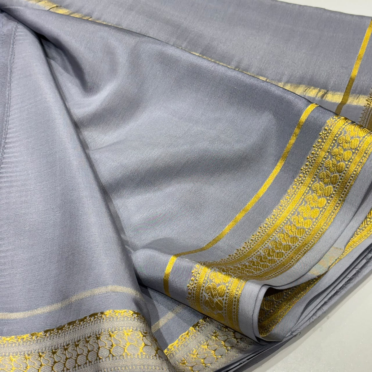Pure Mysore Crepe Silk Saree