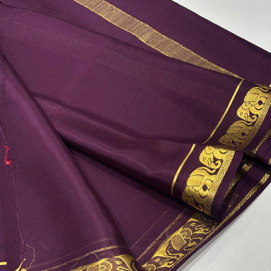 Pure Mysore Crepe Silk Saree