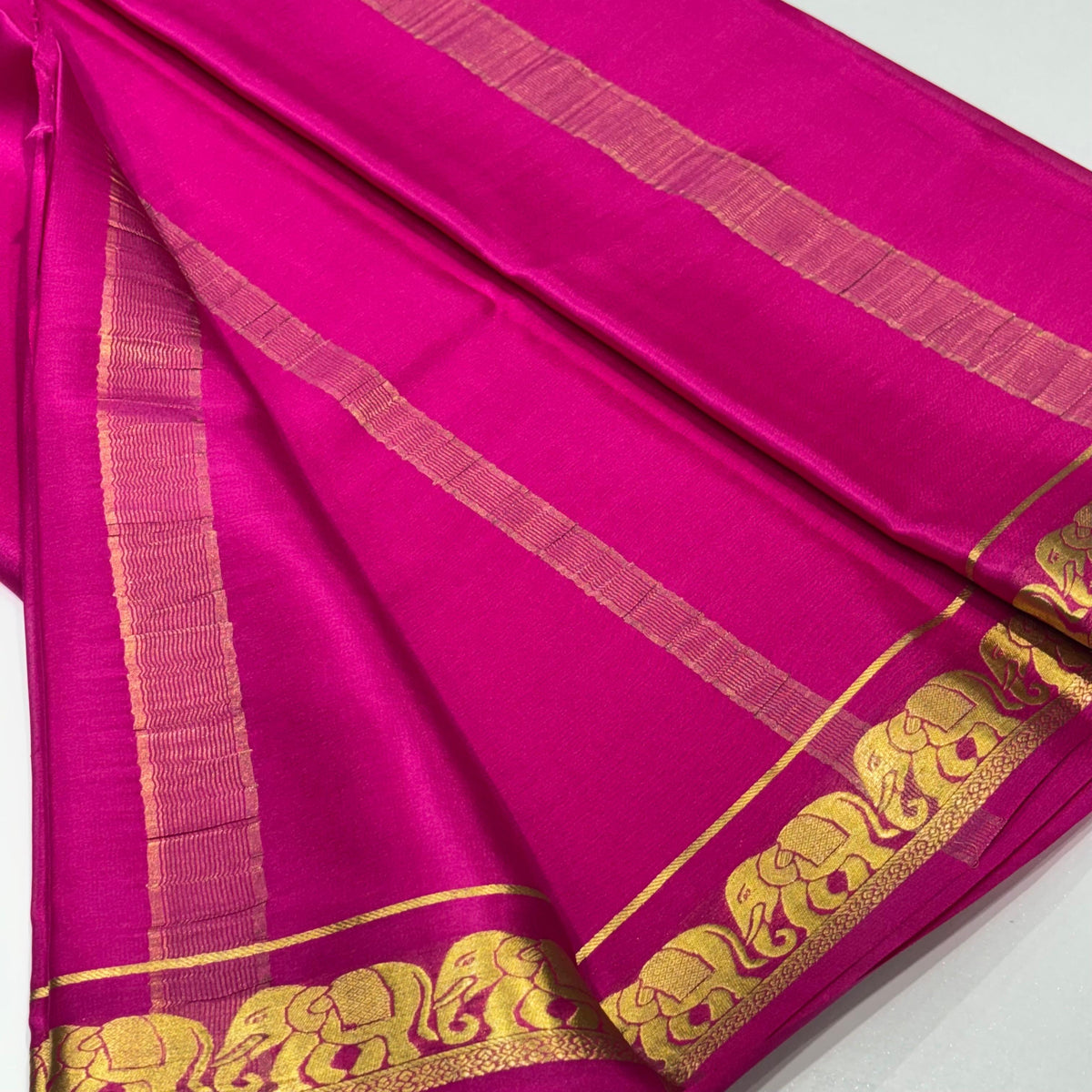 Pure Mysore Crepe Silk Saree