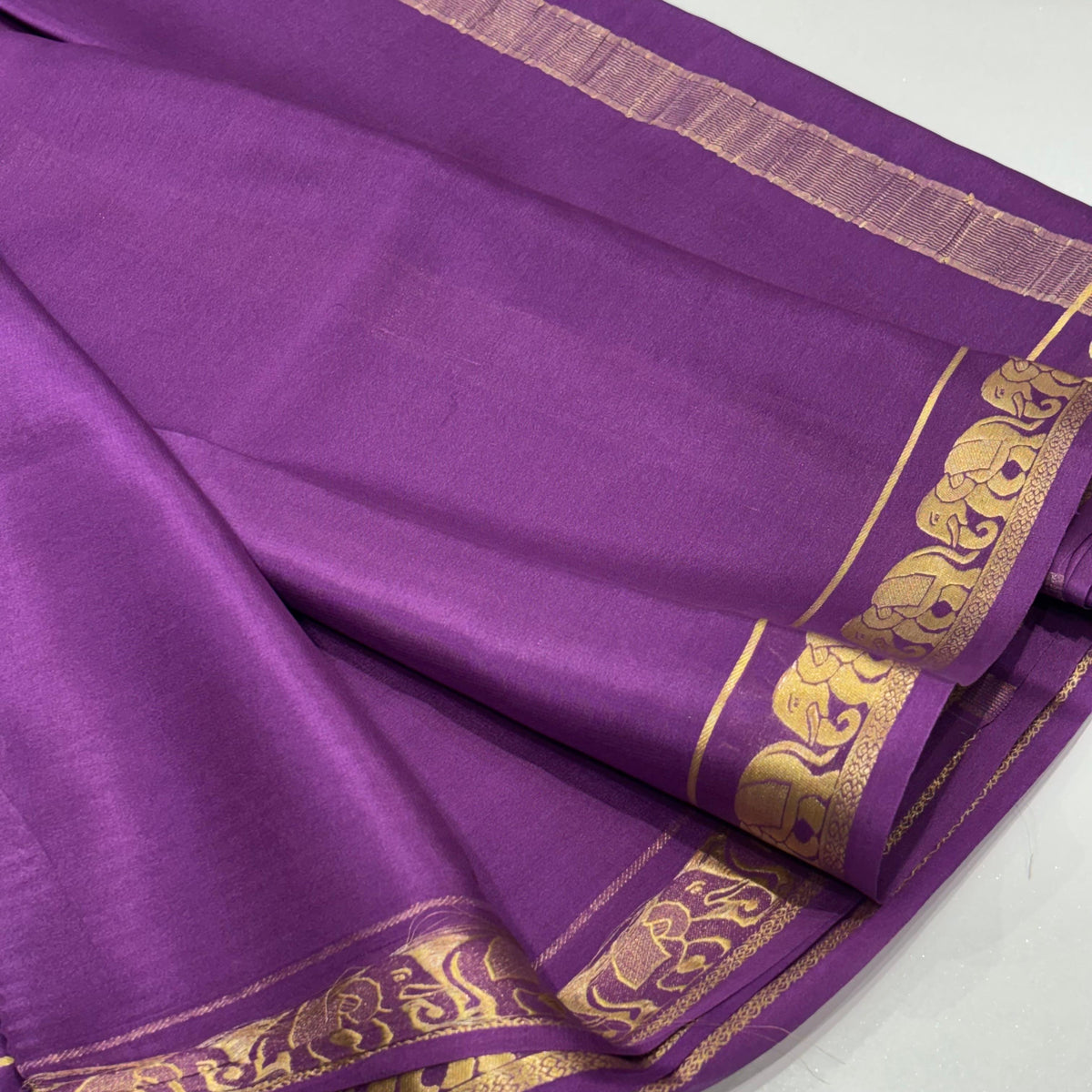 Pure Mysore Crepe Silk Saree