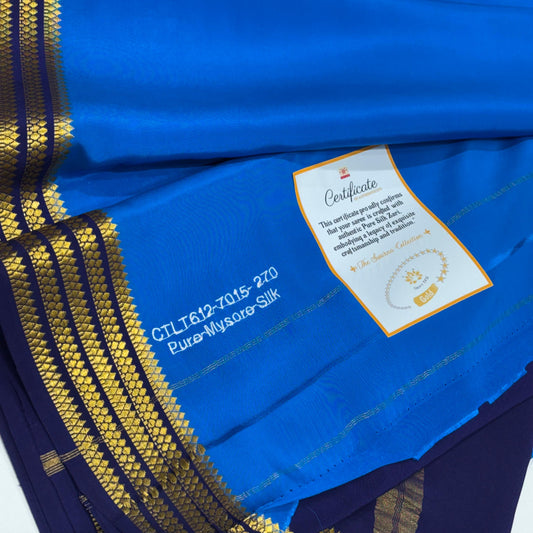 Pure Zari Mysore Silk Saree