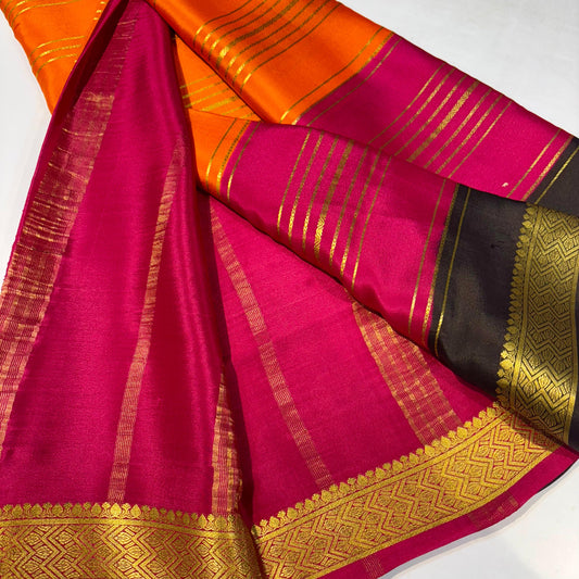 Pure Mysore Silk Saree | 120 grams | 3D Design
