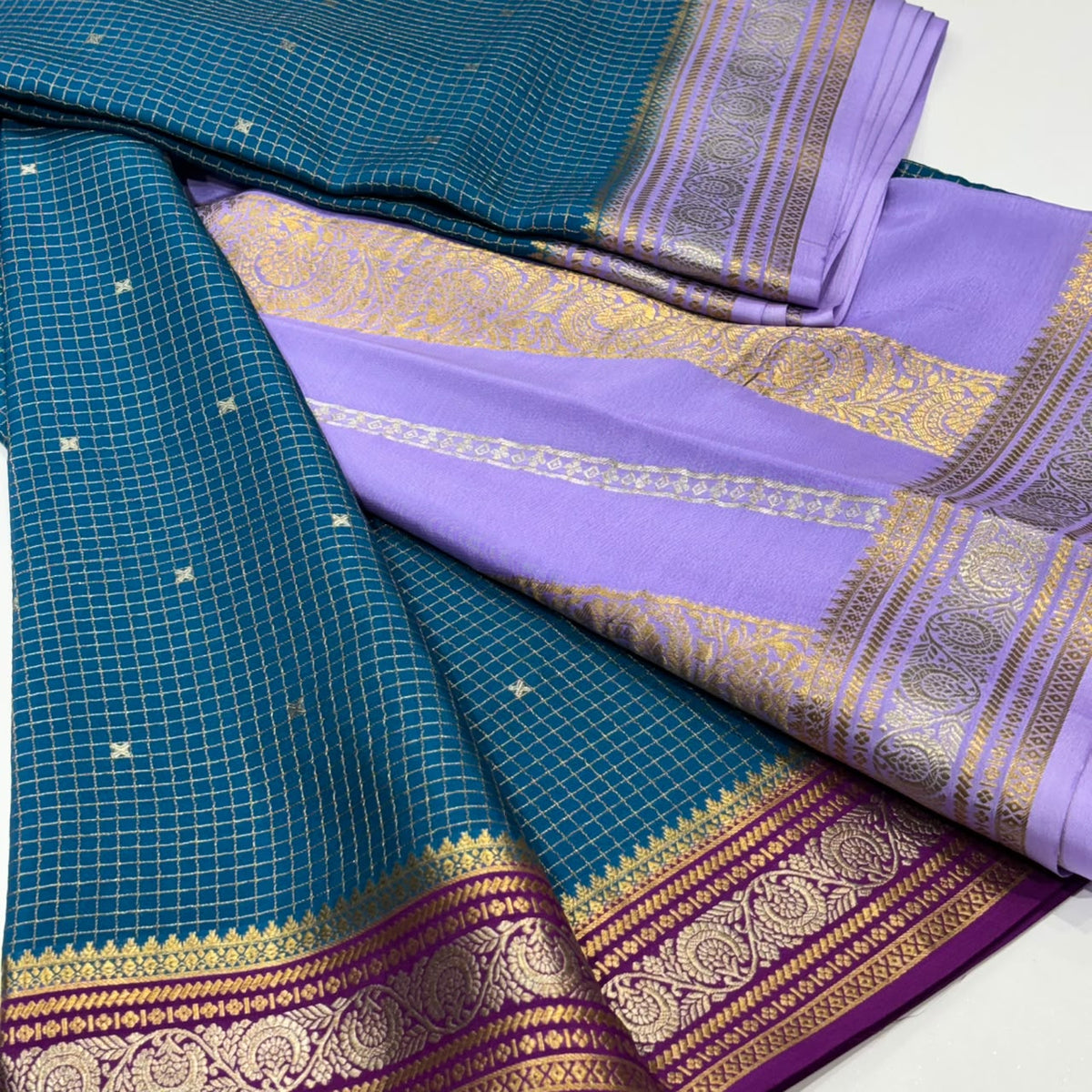 Pure Mysore Crepe Silk Saree