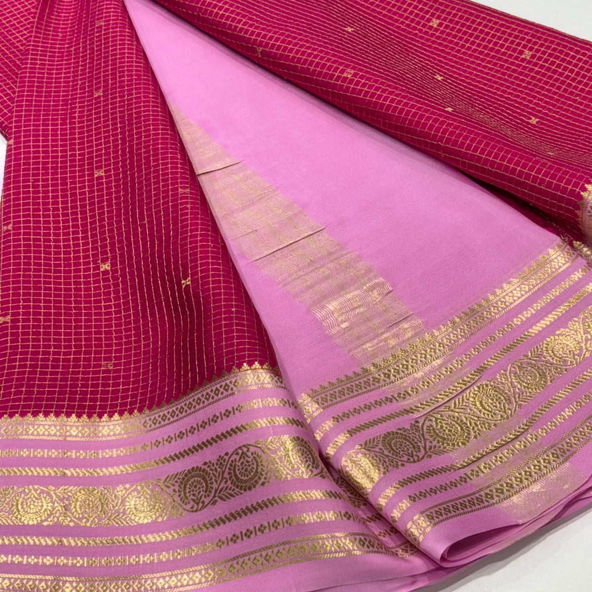 Pure Mysore Crepe Silk Saree