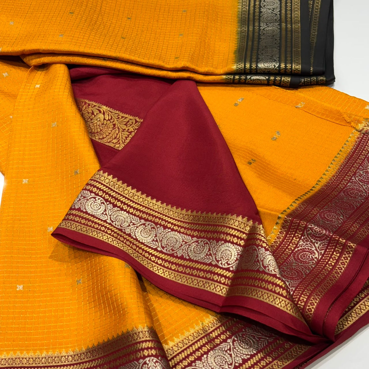 Pure Mysore Crepe Silk Saree