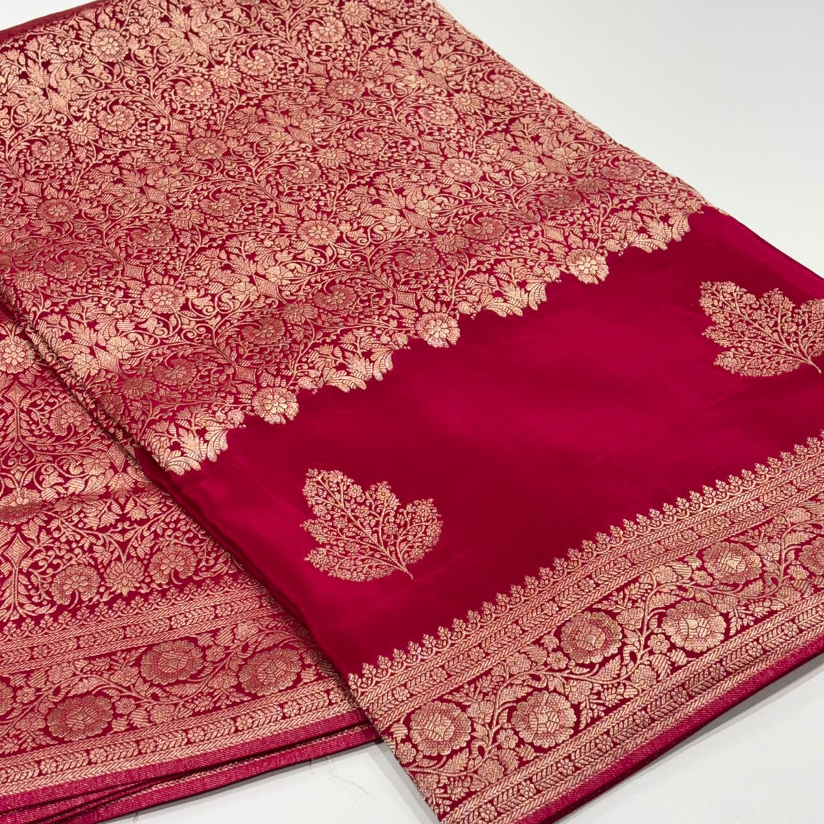 Brocade Banaras Crepe Saree