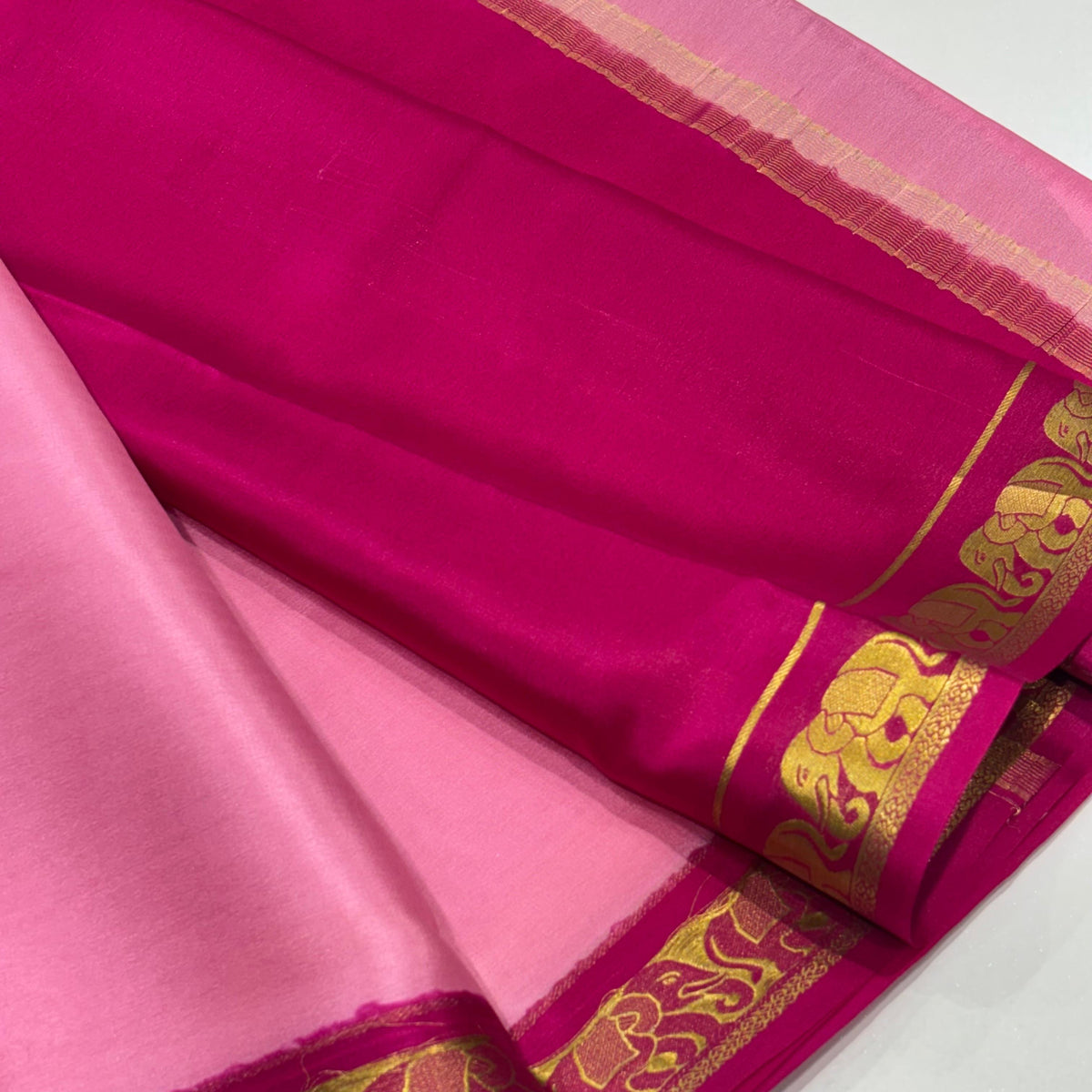 Pure Mysore Crepe Silk Saree