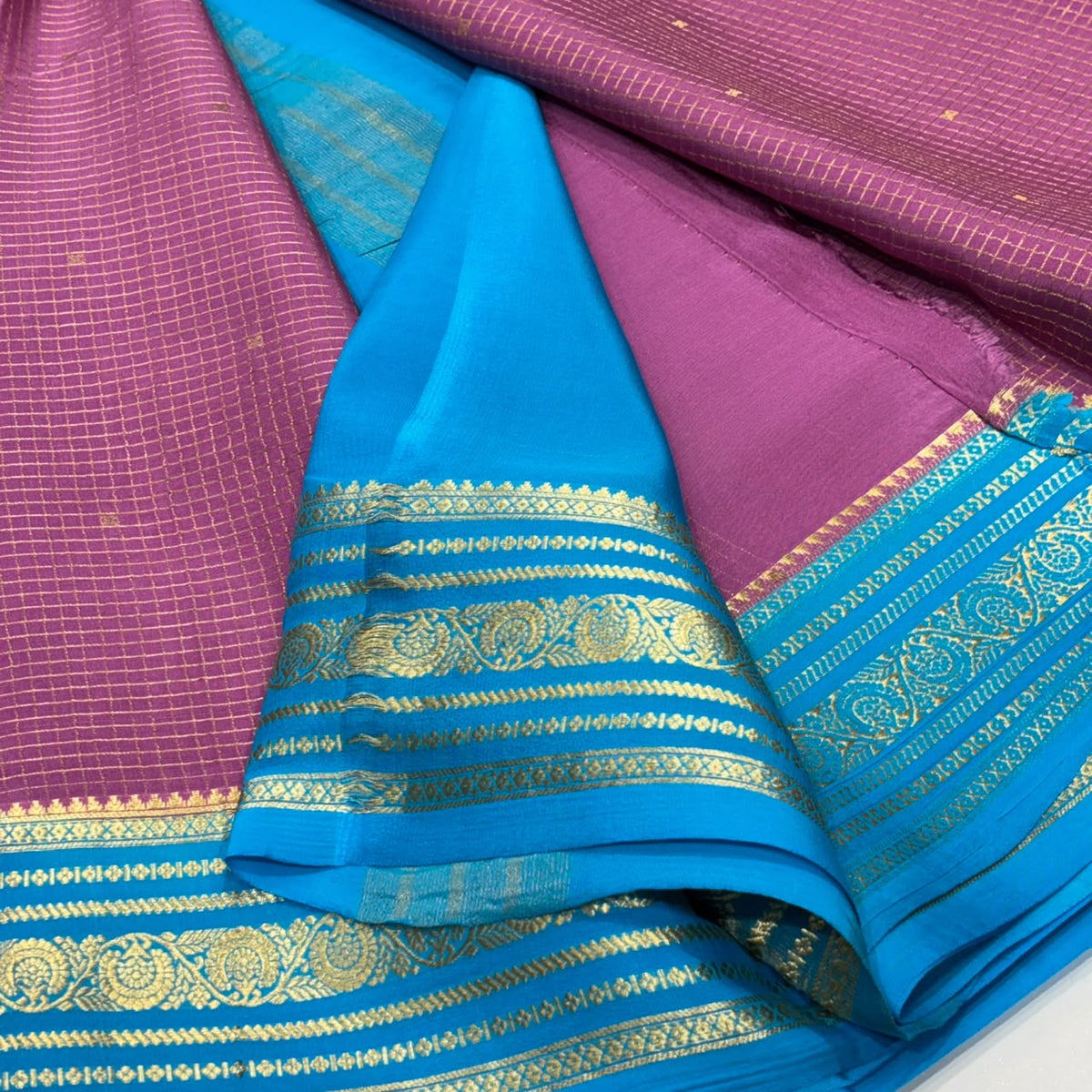 Pure Mysore Crepe Silk Saree
