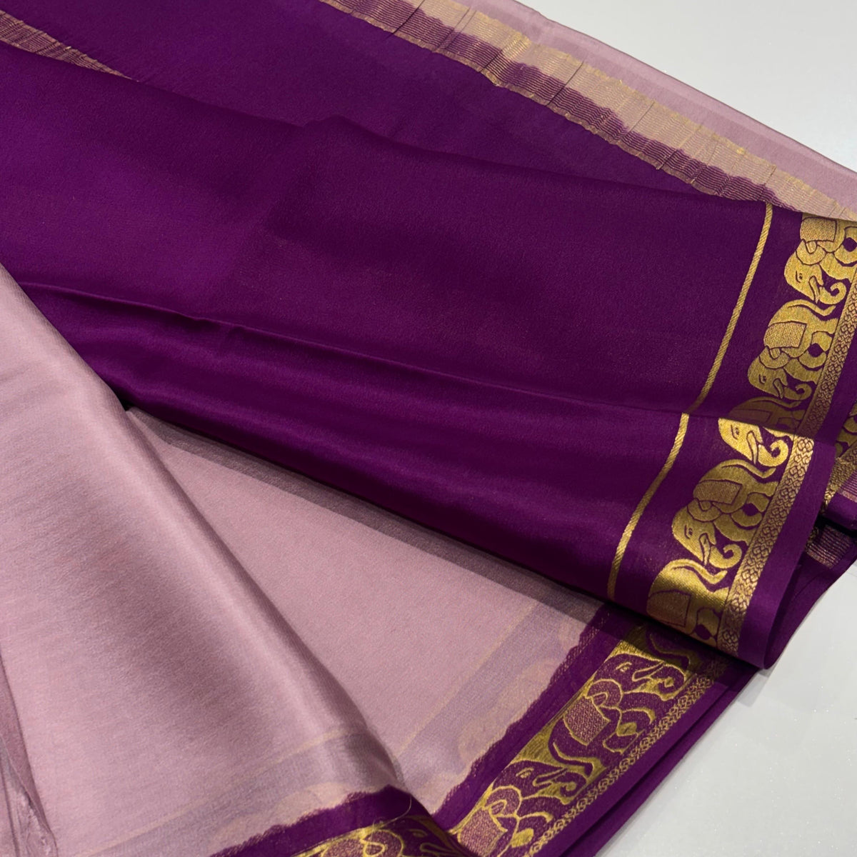Pure Mysore Crepe Silk Saree