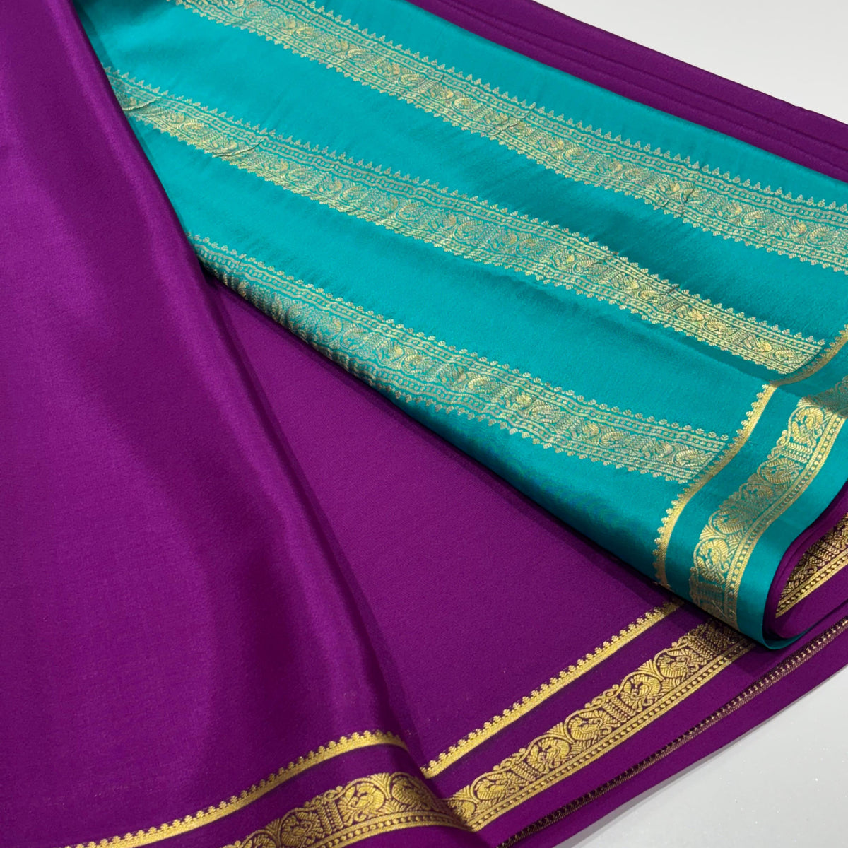 Pure Mysore Crepe Silk Saree