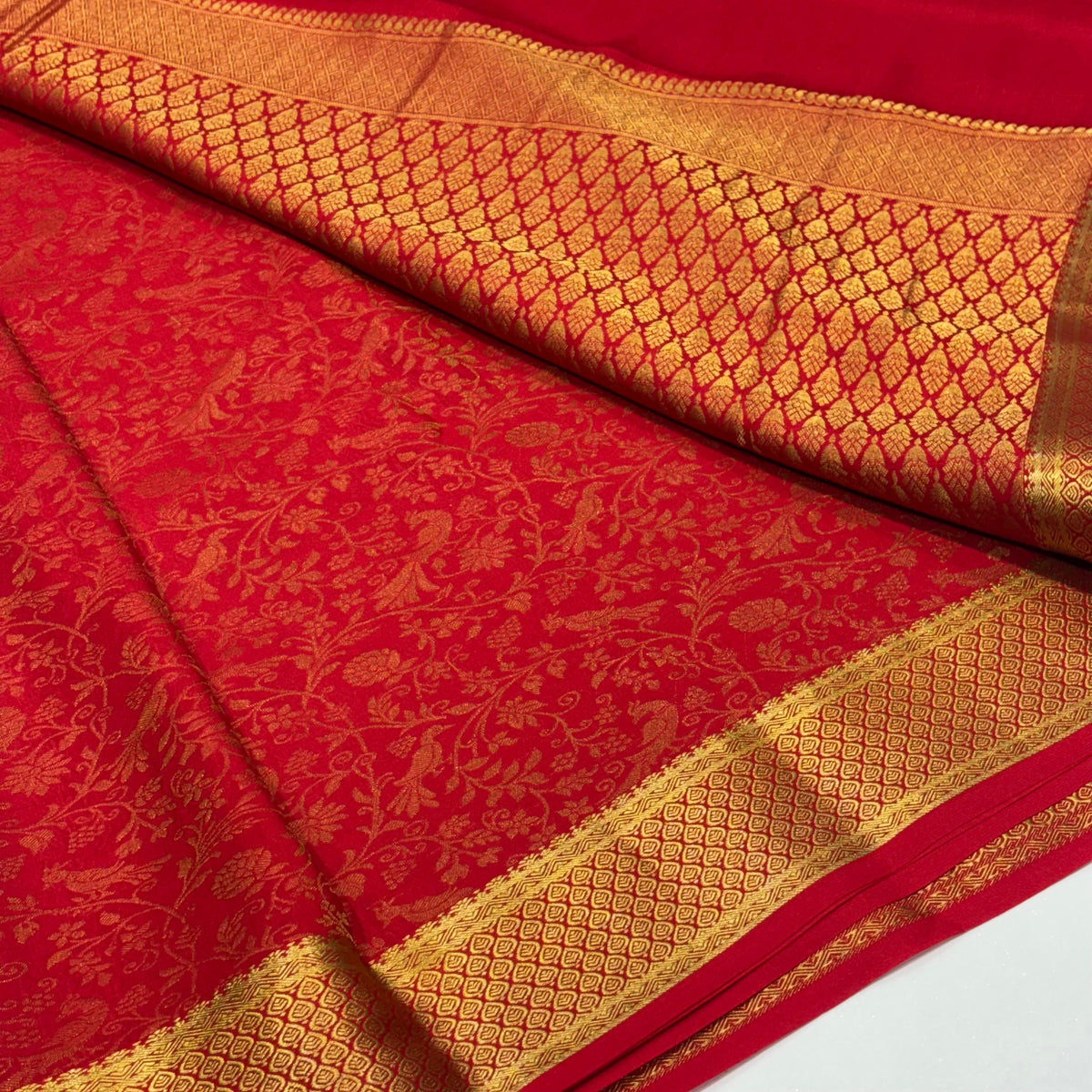 Brocade Pure Mysore Silk Saree