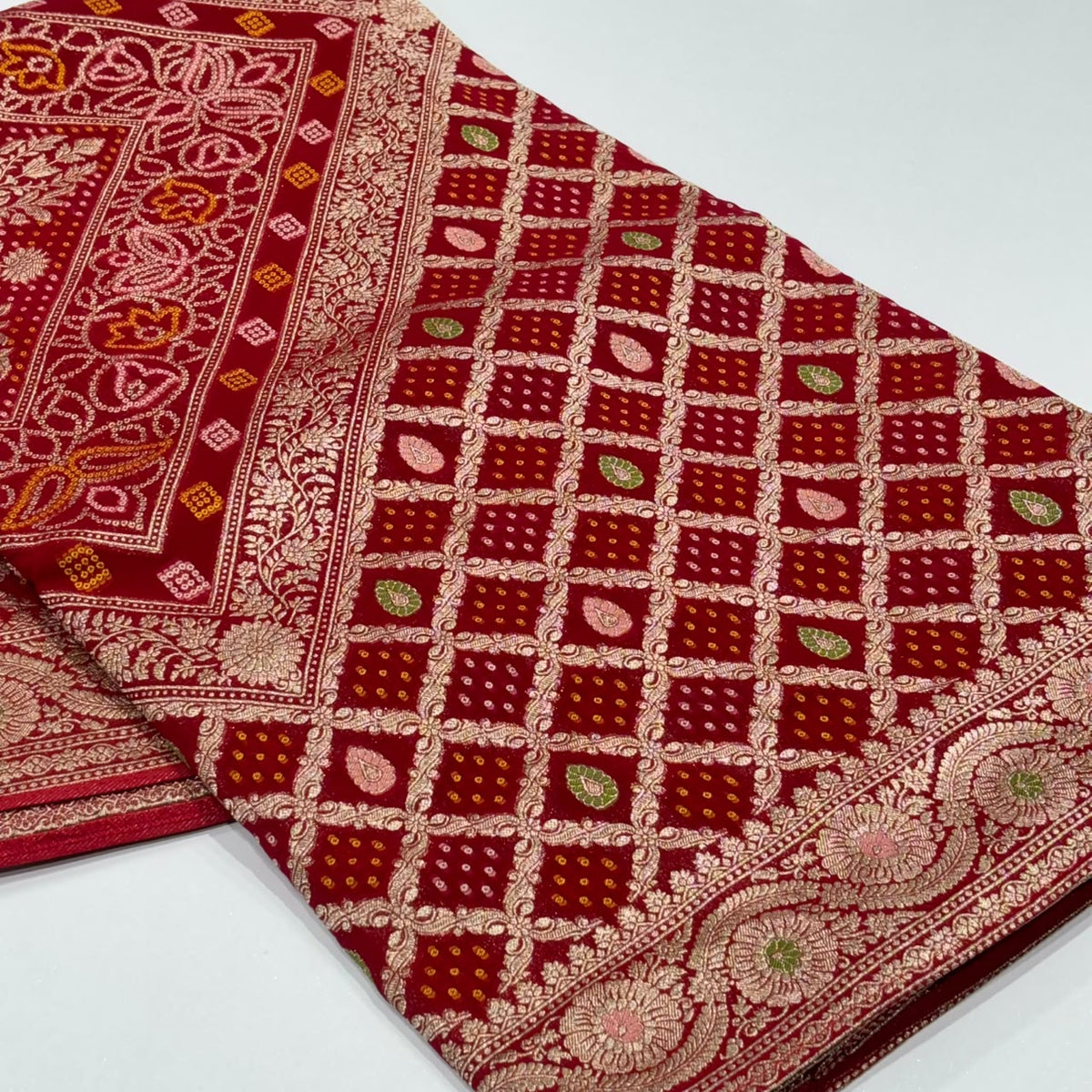 Designer Bandhani Saree