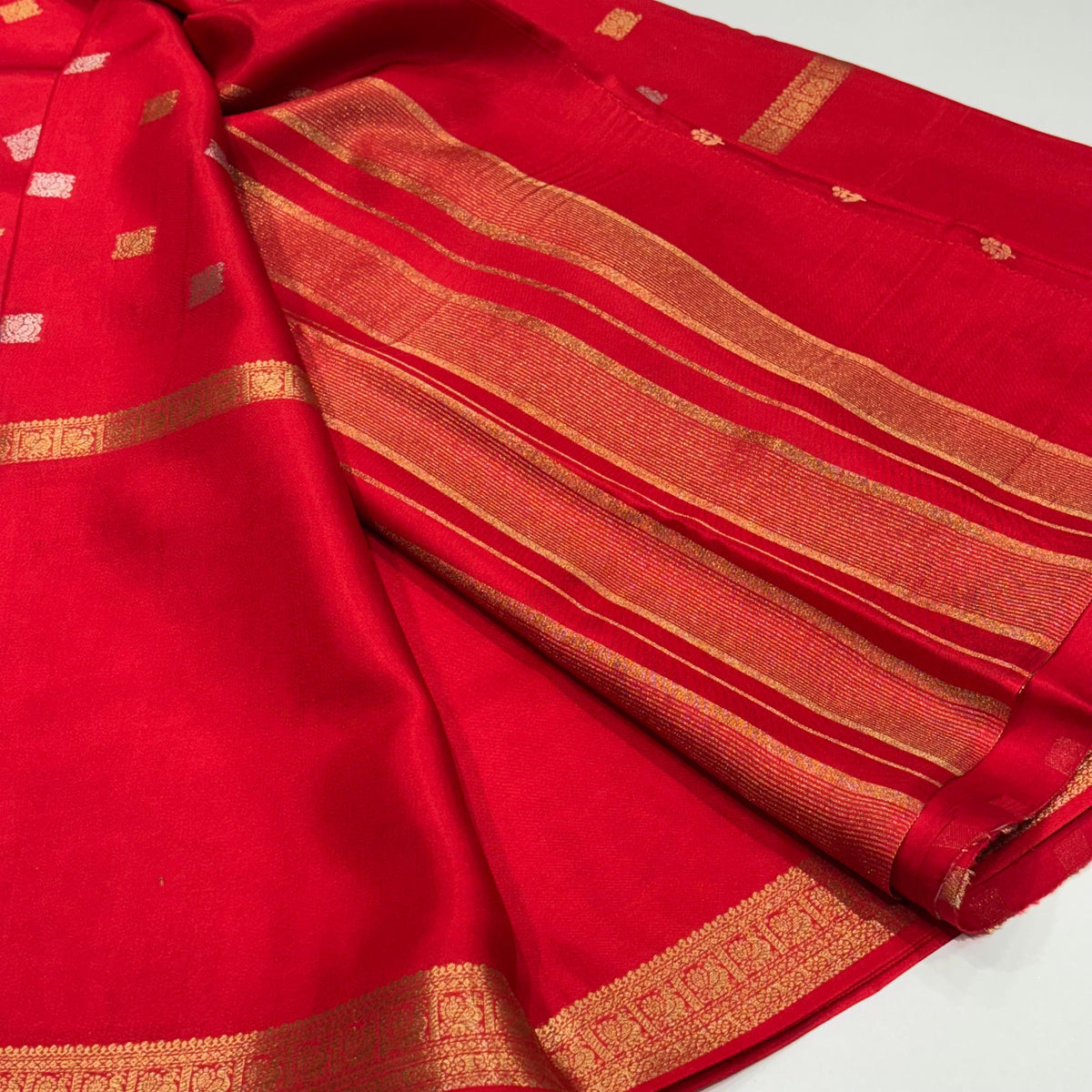 Semi Mysore Crepe Saree