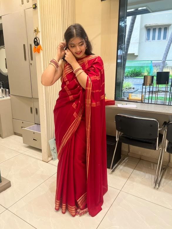 Pure Mysore Silk Saree | 100 grams | Rudraaksh border