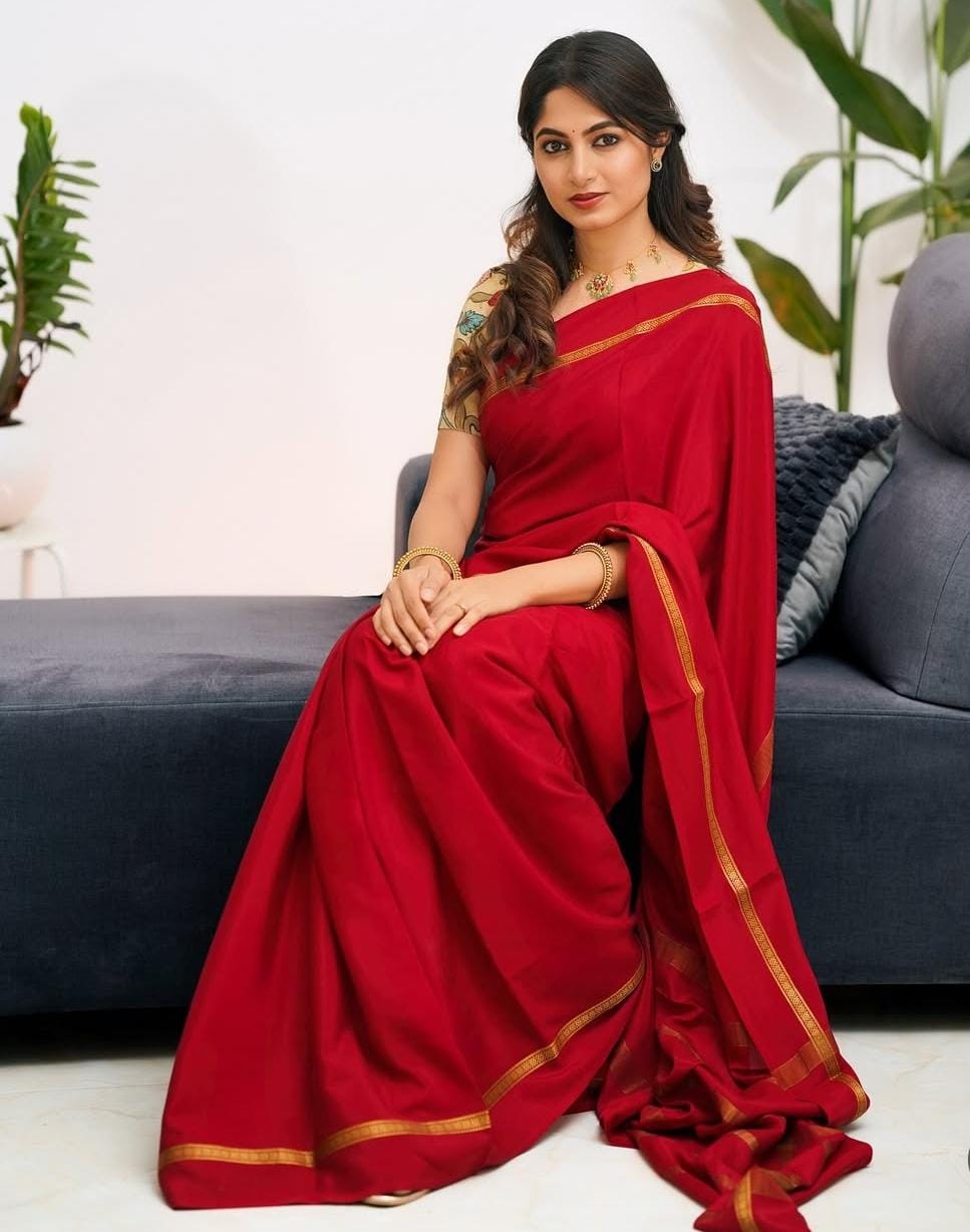 Pure Mysore Silk Saree | 110 grams | Bentex Border