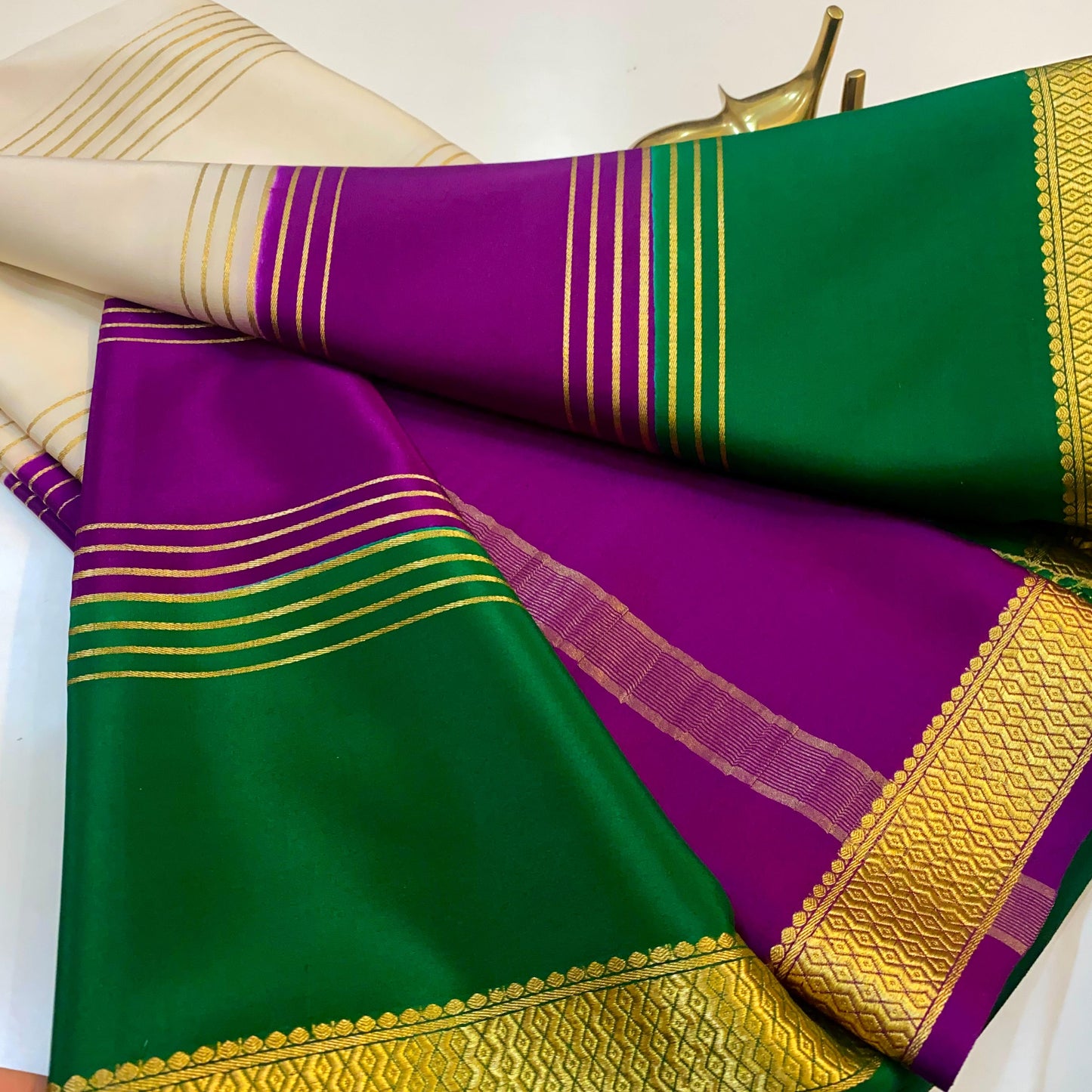 Pure Mysore Silk Saree | 110 grams | KSIC grade