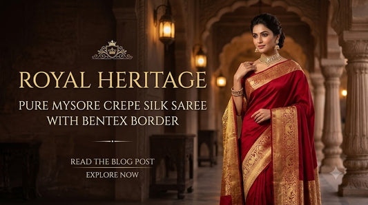 Pure Mysore Crepe Silk Saree
