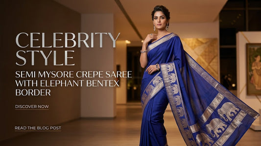 Semi Mysore Crepe Saree