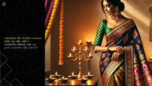 Celebrate the Festive Season with Raj Silk Villa’s Exclusive Diwali Sale on Pure Mysore Silk Sarees!
