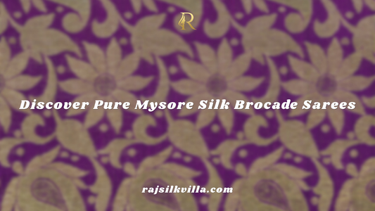 Pure Mysore Silk Brocade Sarees
