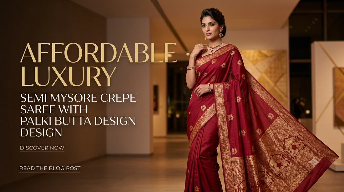 Semi Mysore Crepe Saree