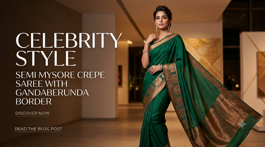 Semi Mysore Crepe Saree