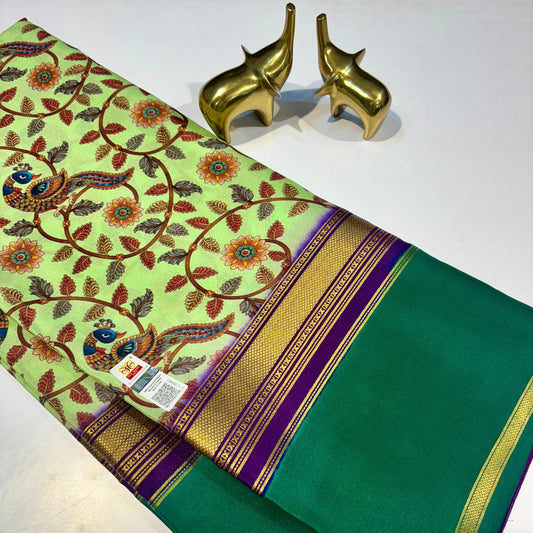 Printed Pure Mysore silk saree