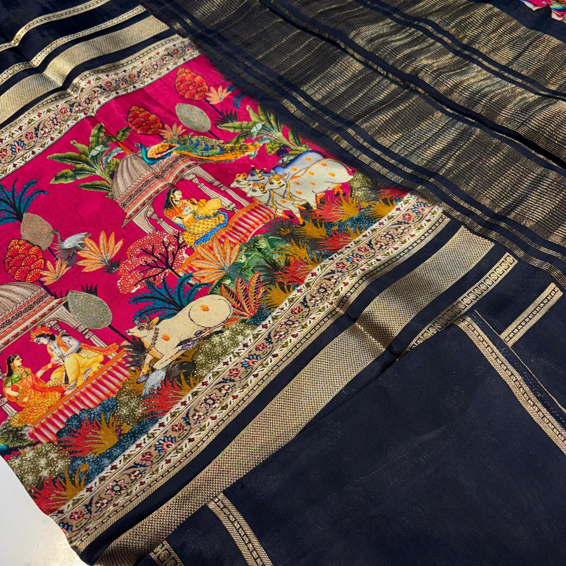 Semi Mysore Silk Saree
