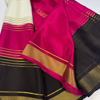 3D Mysore Silk Saree