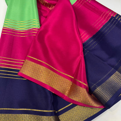 3D Mysore Silk Saree