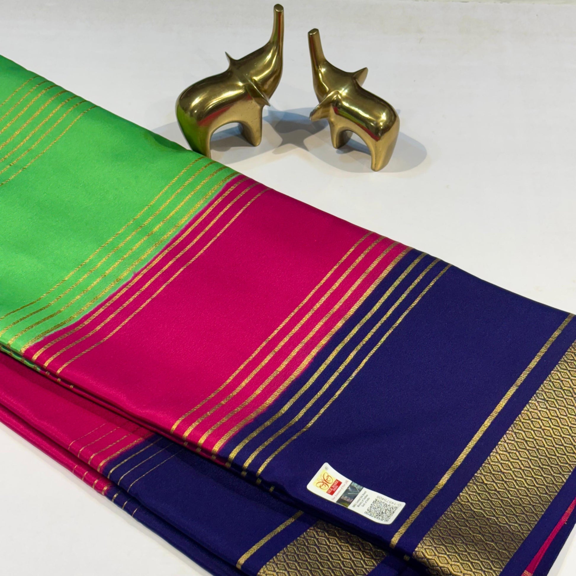 3D Mysore Silk Saree