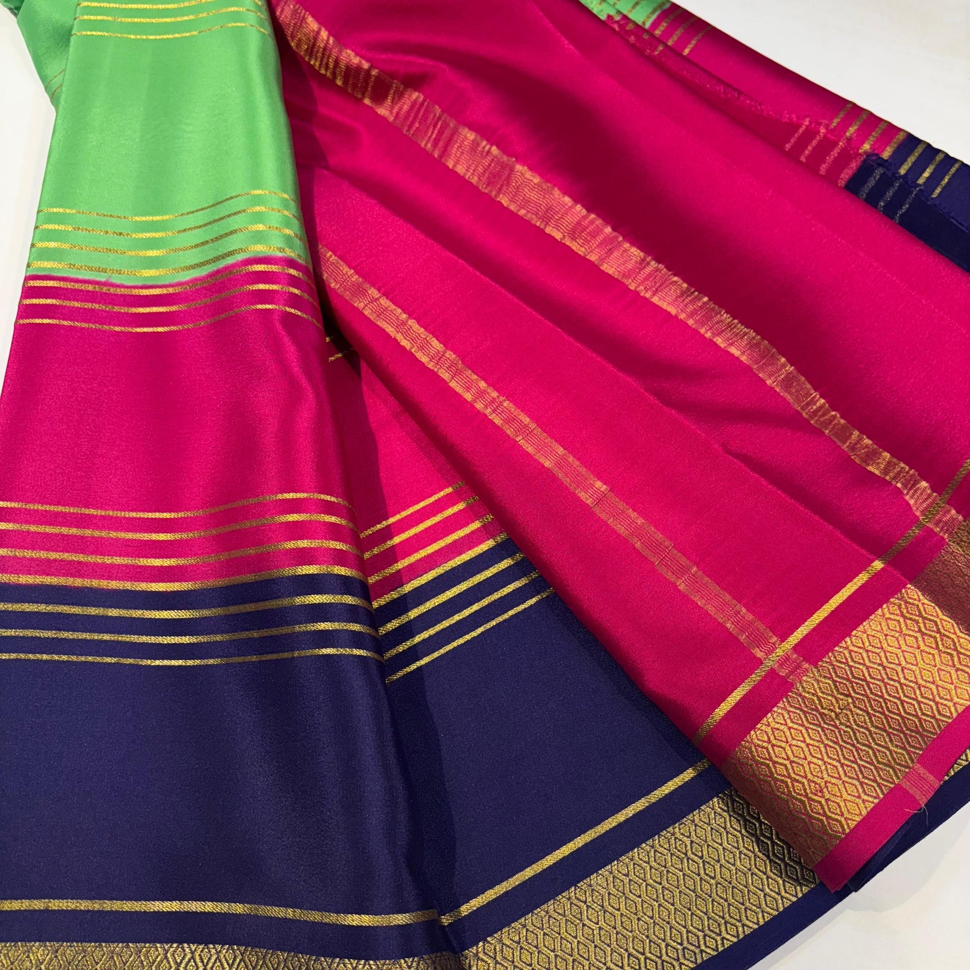 3D Mysore Silk Saree