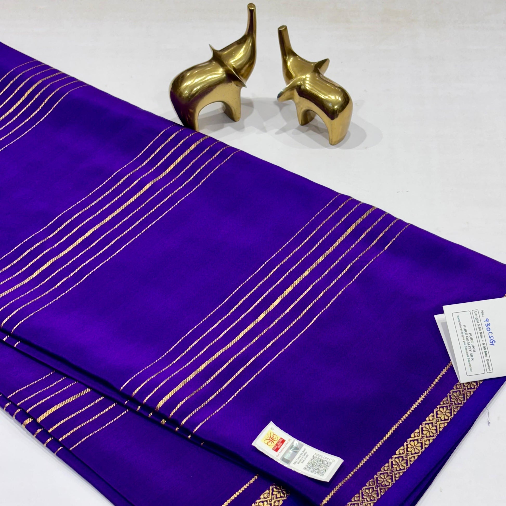 Pure Zari Mysore Silk Saree