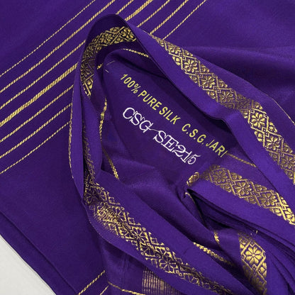 Pure Zari Mysore Silk Saree